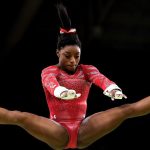 Simone Biles va patir assetjament sexual per part de Larry Nassar, ex metge de l’equip nord-americà de gimnasia artística. (Víctor Lerena / EFE).
