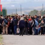 Armenis ètnics de Nagorno-Karabakh evacuats de casa seva (Ministeri de Defensa de la Federació Russa/Wikicommons)
