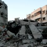 El conflicte entre Israel i Palestina es remunta a 1948. A la foto, un atac a la franja de Gaza l'any 2014 (AgenciaAndes/ WikiCommons)