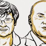 Katalin Karikó i Drew Weissman, guanyadors del Nobel de Medicina (Niklas Elmehed © Nobel Prize Outreach)