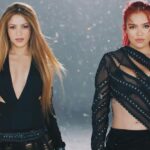 Imatge procedent del videoclip de la cançó TQG de Shakira i Karol G, dues de les artistes amb més nominacions als Grammy Llatins (YouTube)