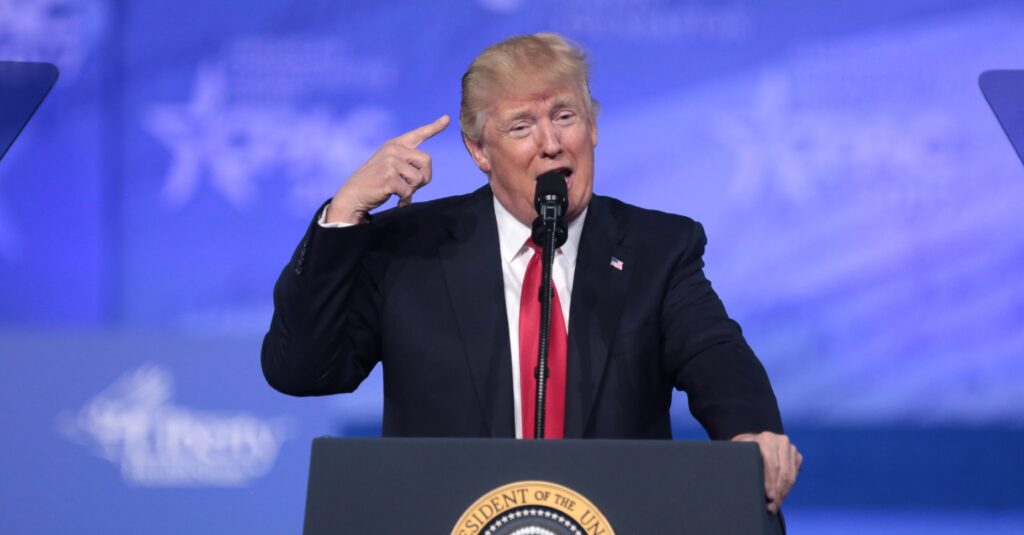 Donald Trump en una imatge durant el seu mandat com a president dels Estats Units (Gage Skidmore/ Flickr)