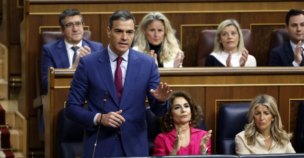 El president del Govern, Pedro Sánchez, intervé en una sessió de control al Congrés dels Diputats (La Moncloa)
