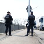 Lloc de control fronterer alemany al pont Europa (Leonhard Lenz/ Wikicommons)