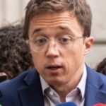 Íñigo Errejón durant la seva compareixença davant els mitjans (IG/I.Errejón)