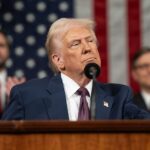 Donald Trump durant un discurs polític