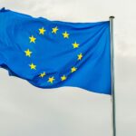 Una bandera de la Unió Europea