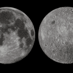 La imatge de la cara visible de la Lluna (esquerra) mostra molta més activitat/NASA-Marc Rovira