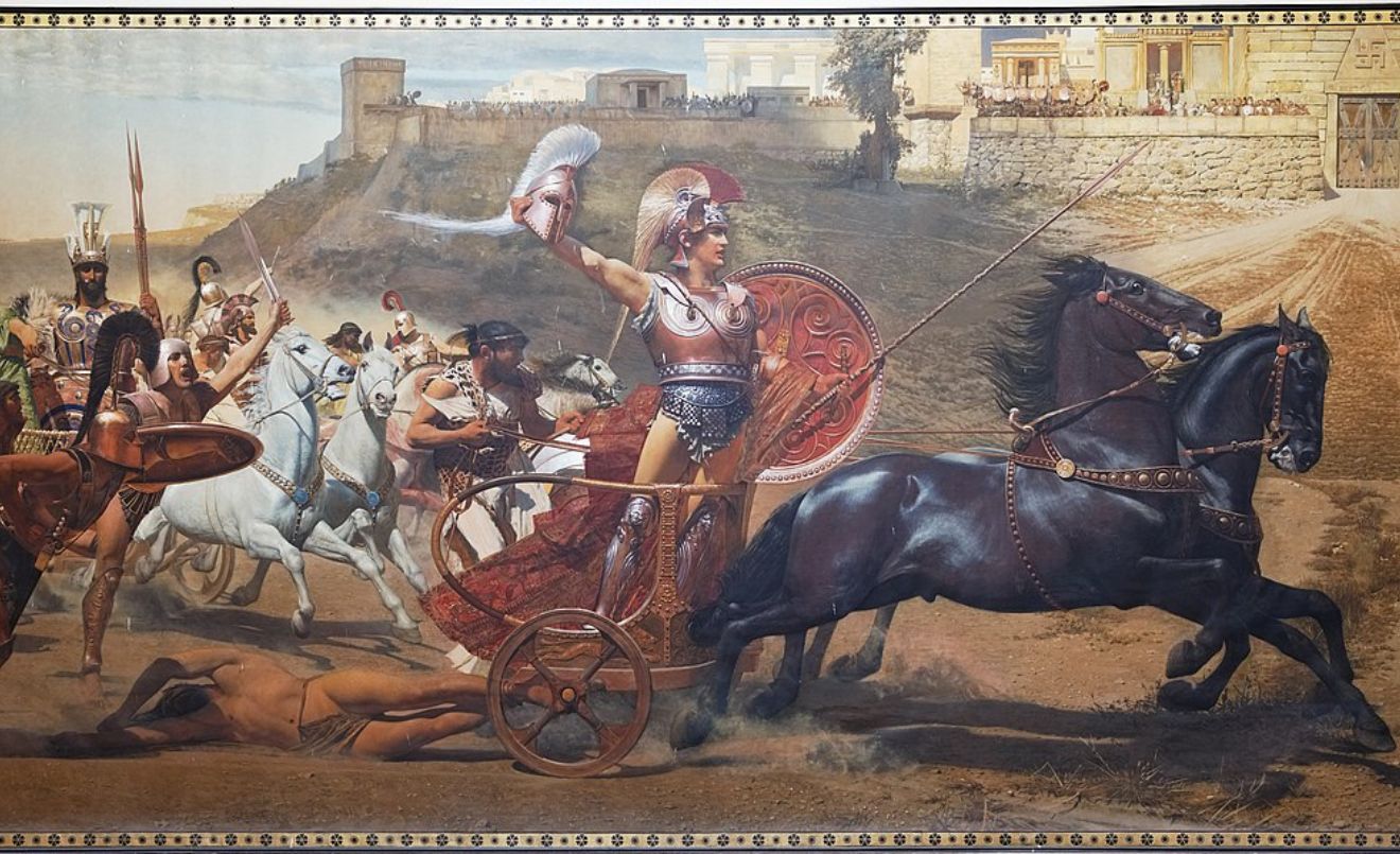 Mural 'El triunfo de Aquiles', de
