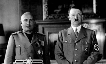 Benito Mussolini y Adolf Hitler