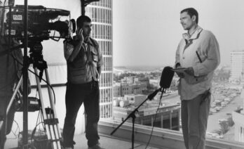 Joan Roura informant des de la ciutat del Caire, Egipte, l'any 2011/Joan Roura