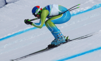 Esquiador als Jocs Olímpics d'hivern de 2010 (Jon Wick/Wikimedia Commons)